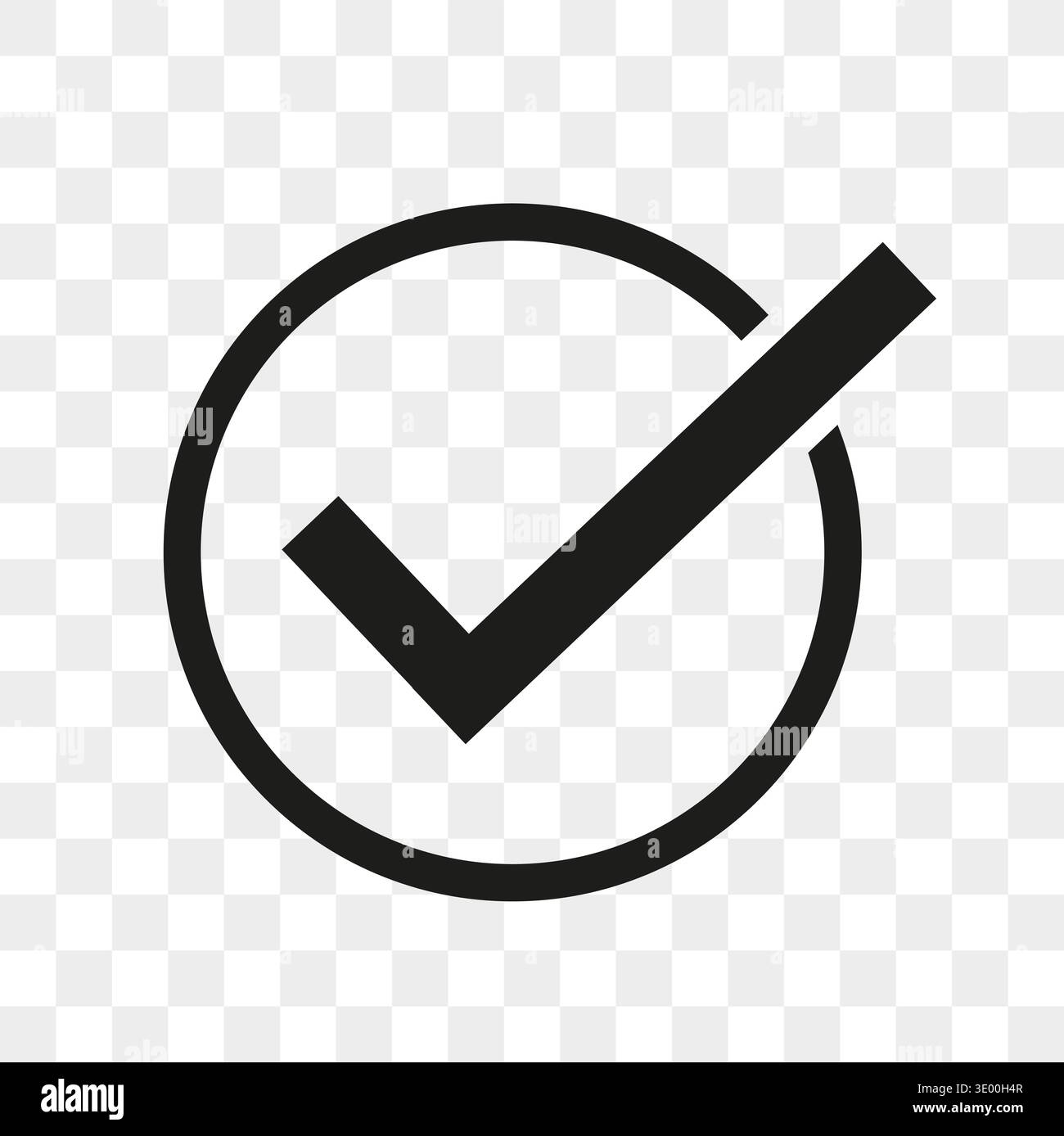 Significant checkmark symbol. Professional choice Vector. Authentic selection button. Positive confirmation indicator. Stock Vector