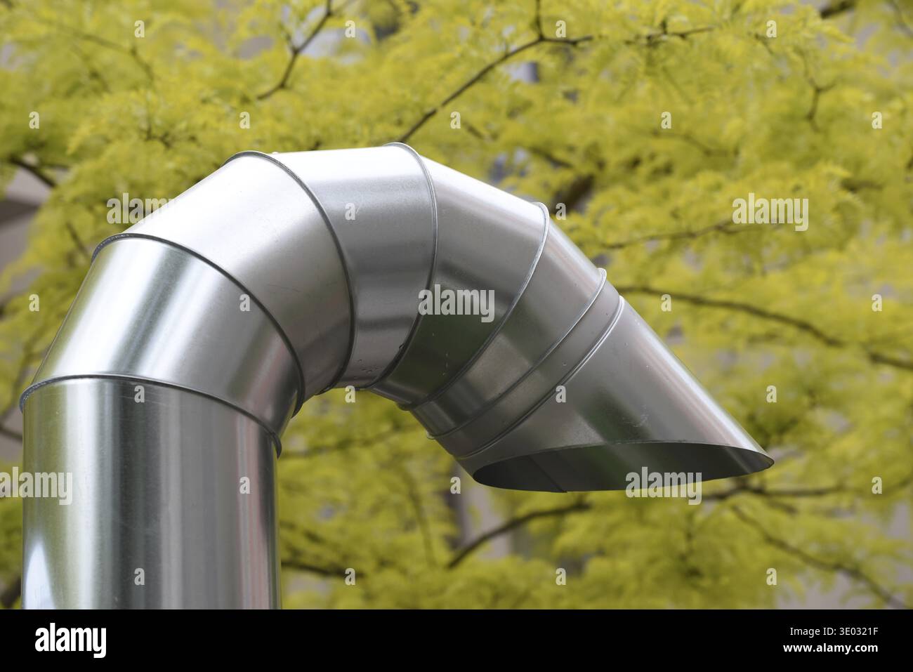 Ventilation technology for interior fittings, fresh air supply in buildings Stock Photo