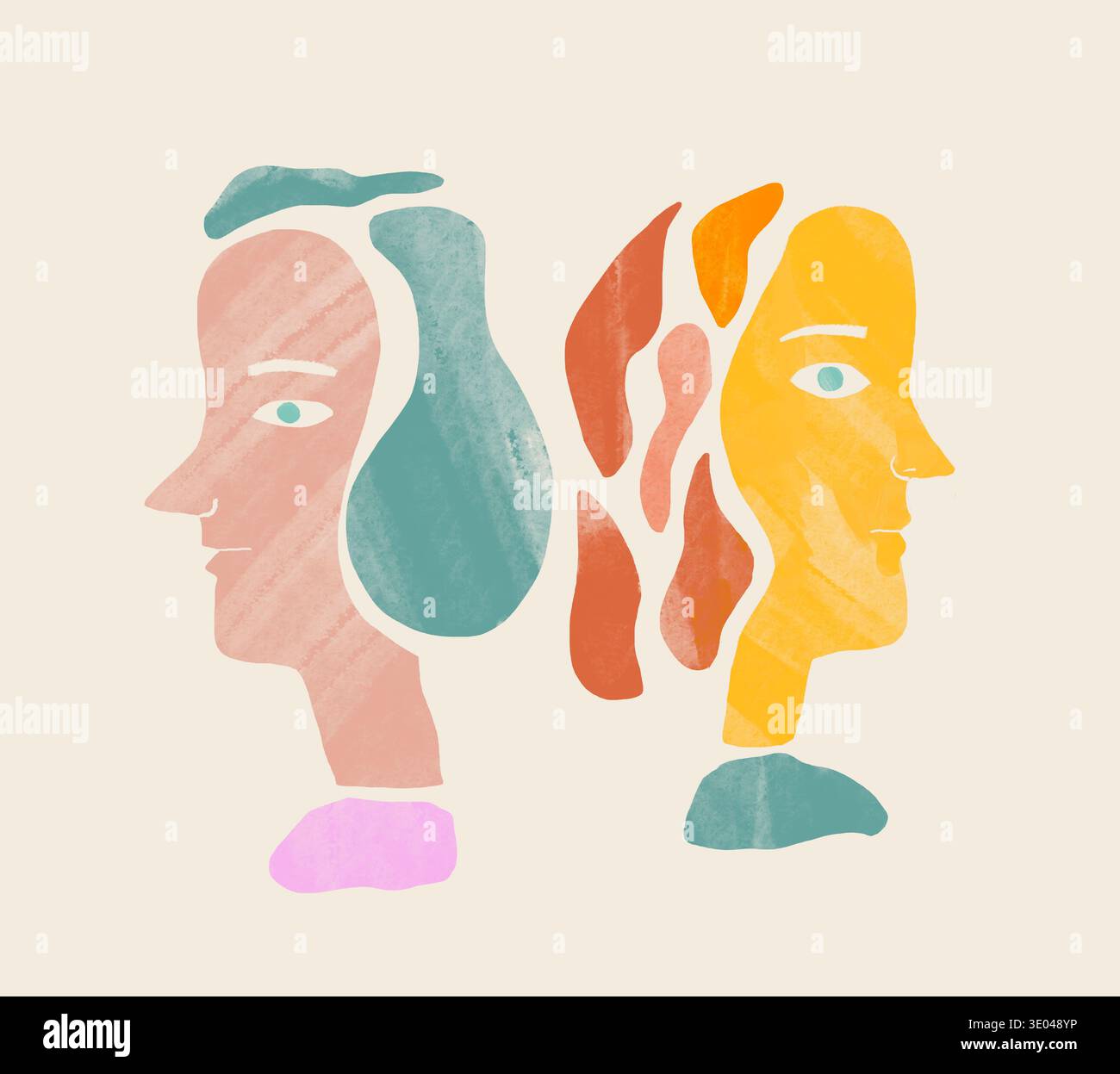 Featuring stylized faces hi-res stock photography and images - Alamy