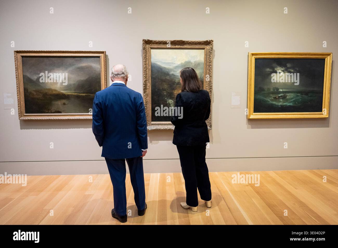 King Charles III during his visit to Tate Britain in London to view the ...