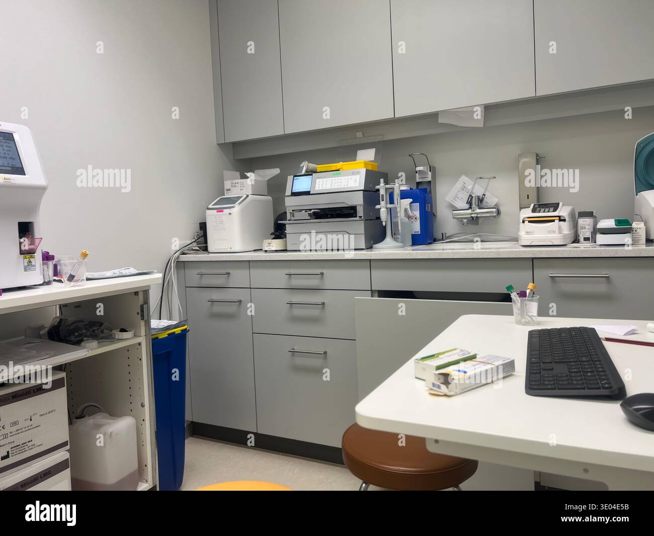Medical Lab Interior with Equipment and Counter Space, Healthcare ...