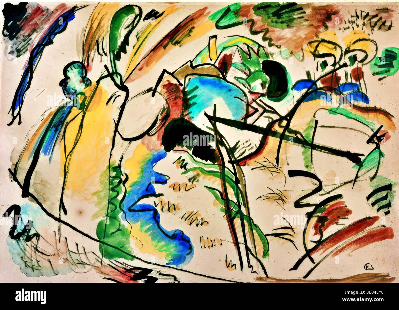 The blue rider kandinsky hi-res stock photography and images - Alamy