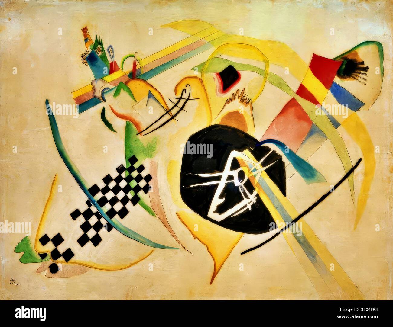 Wassily Kandinsky Entwurf zu Auf Weiss I 1920 Russian Abstract ...