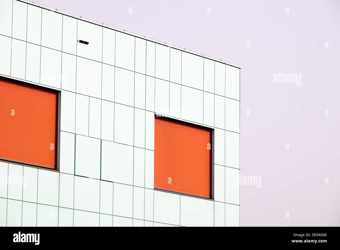 Zenne Rver Modern school building of GO! Tienerschool Tangram located along the ...