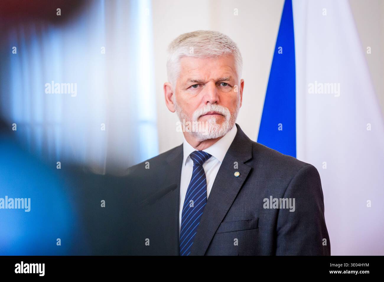 RIGA LATVIA 10th March 2026 Petr Pavel President Of Czech Republic 