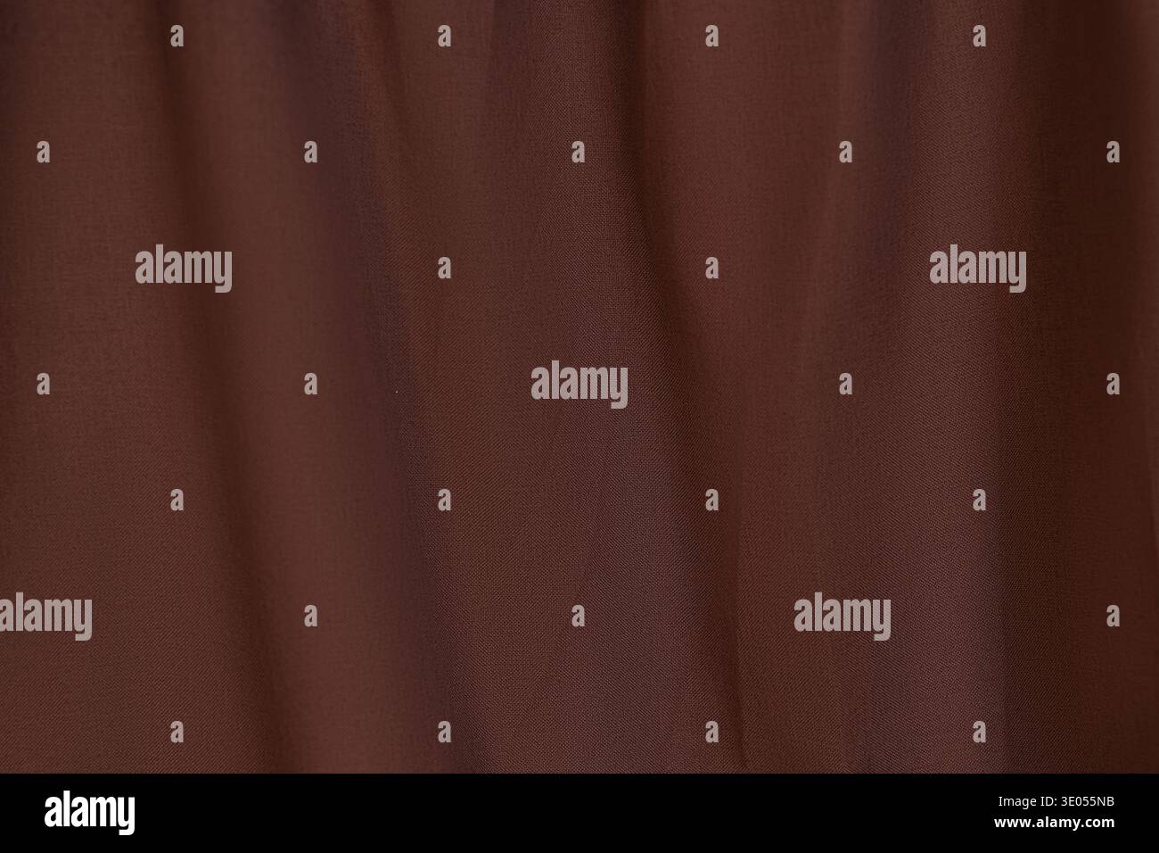 brown curtain as background, empty space Stock Photo