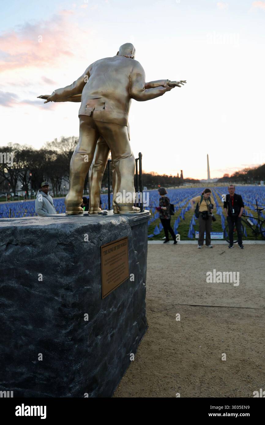 Washington, DC, USA. 10th Mar, 2026. A statue erected by a group known
