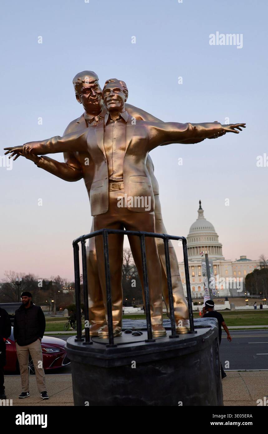 WASHINGTON, D.C. - MARCH 10: A statue erected by a group known as The