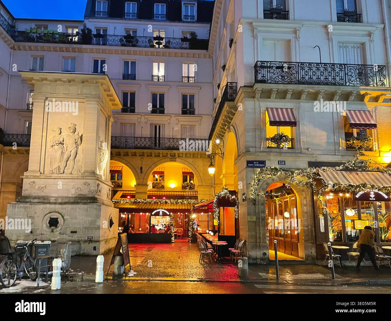 Paris, France. View of the historical monument Fontaine de Mars. - Smartphone Captured Stock Image