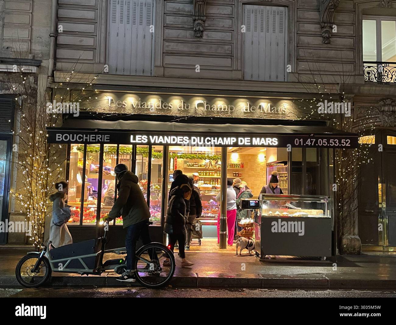 Picturesque food store in central Paris, France - Smartphone Captured Stock Image