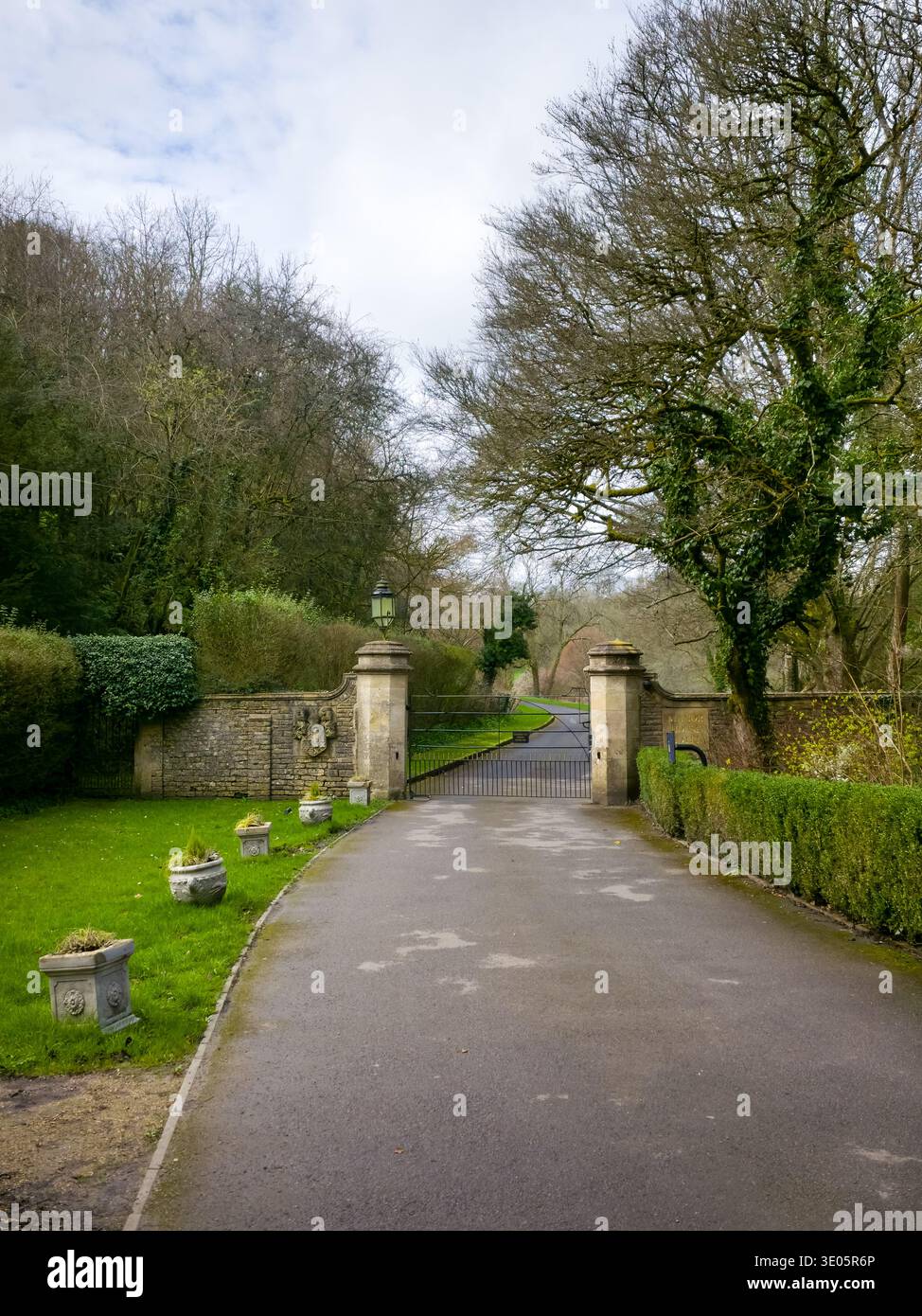 Castle Combe: Timeless Charm in the Heart of the Cotswolds England - Smartphone Captured Stock Image