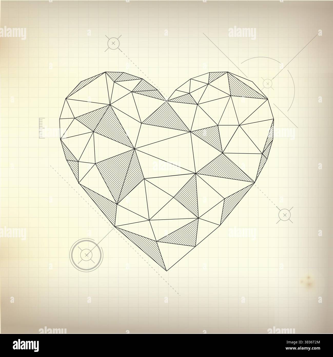 Heart Science Pattern Background abstract science, drawing of heart symbol Stock Vector Image & Art - Alamy