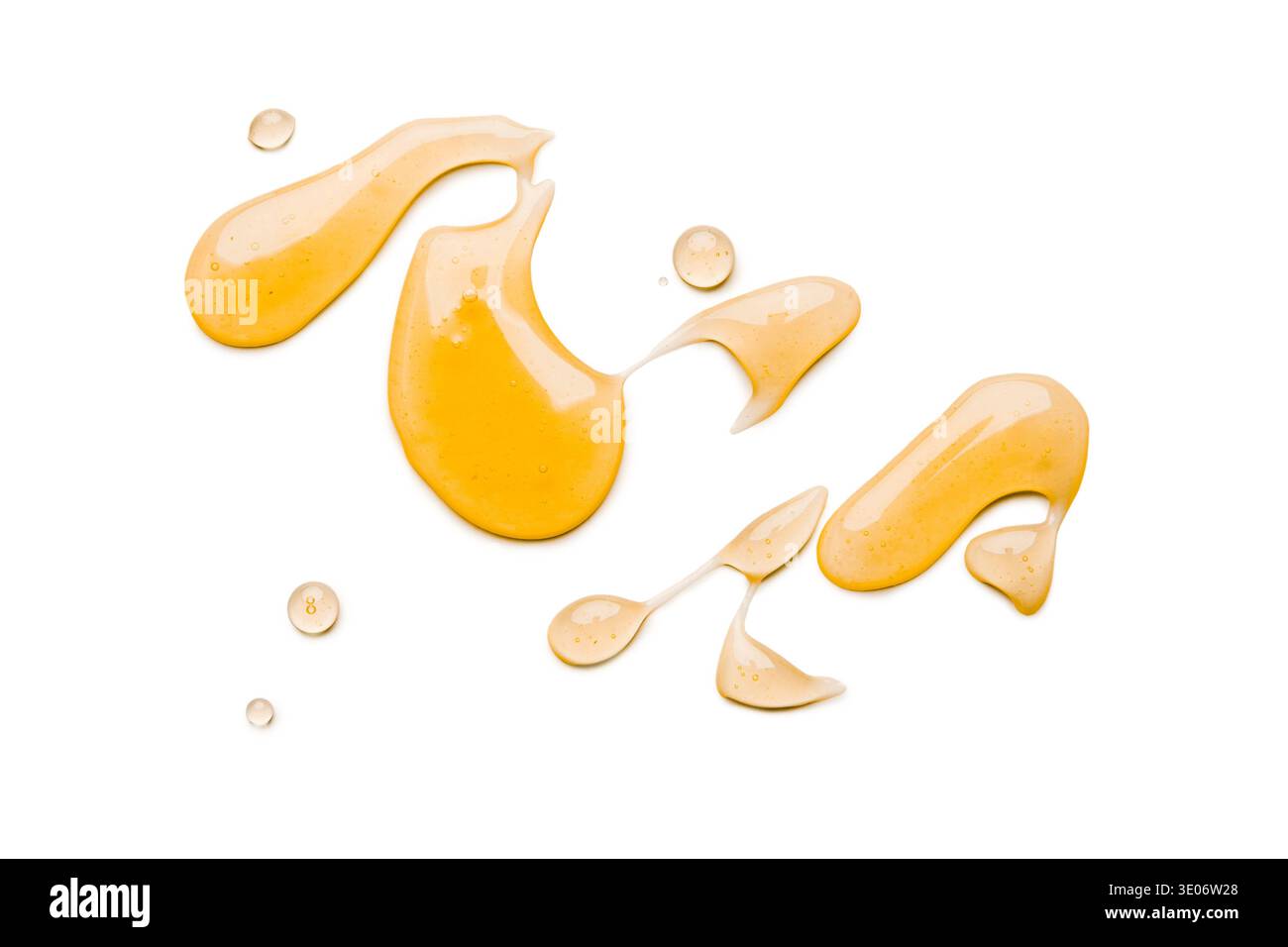 Liquid honey isolated on white background Stock Photo