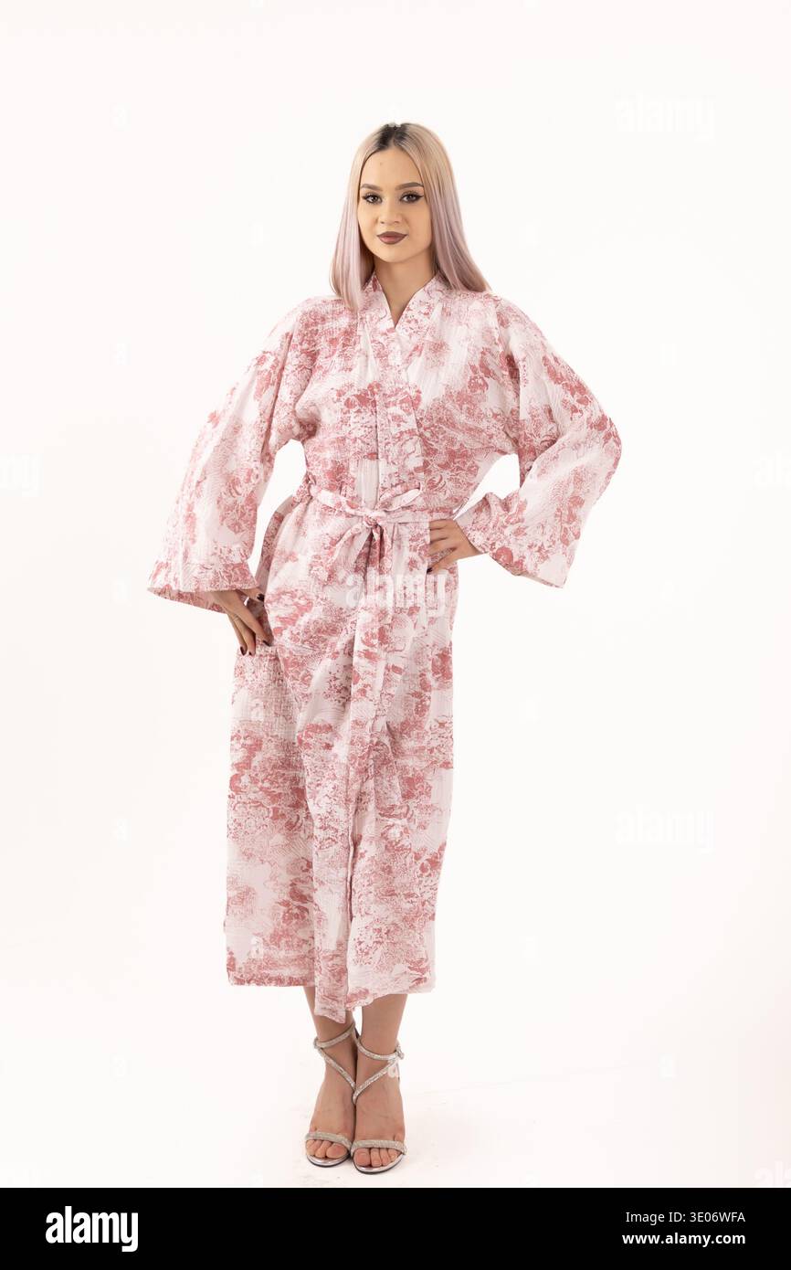 In Robe Woman white robe hi-res stock photography and images - Alamy