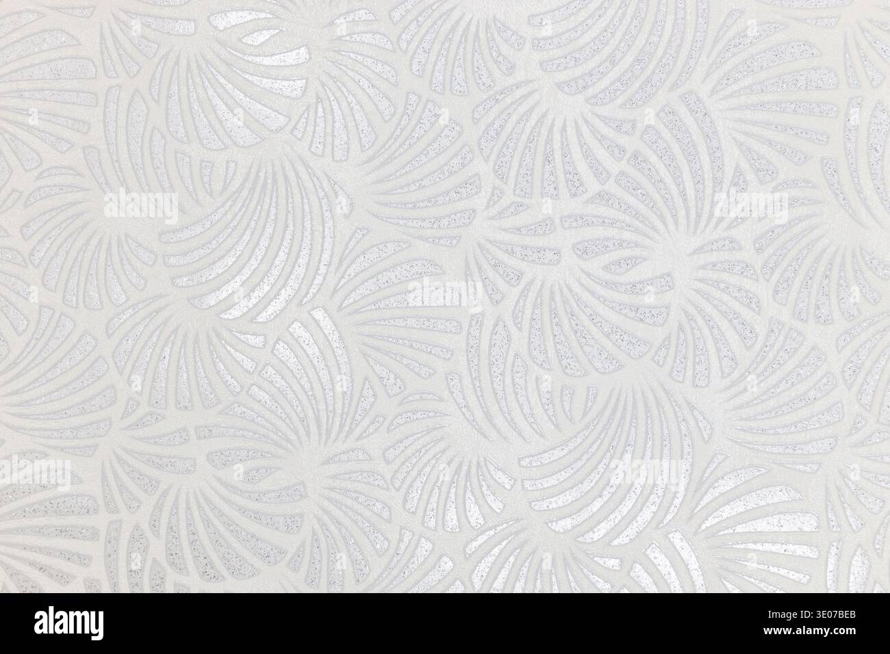 Elegant white background with subtle abstract fan pattern Stock Photo