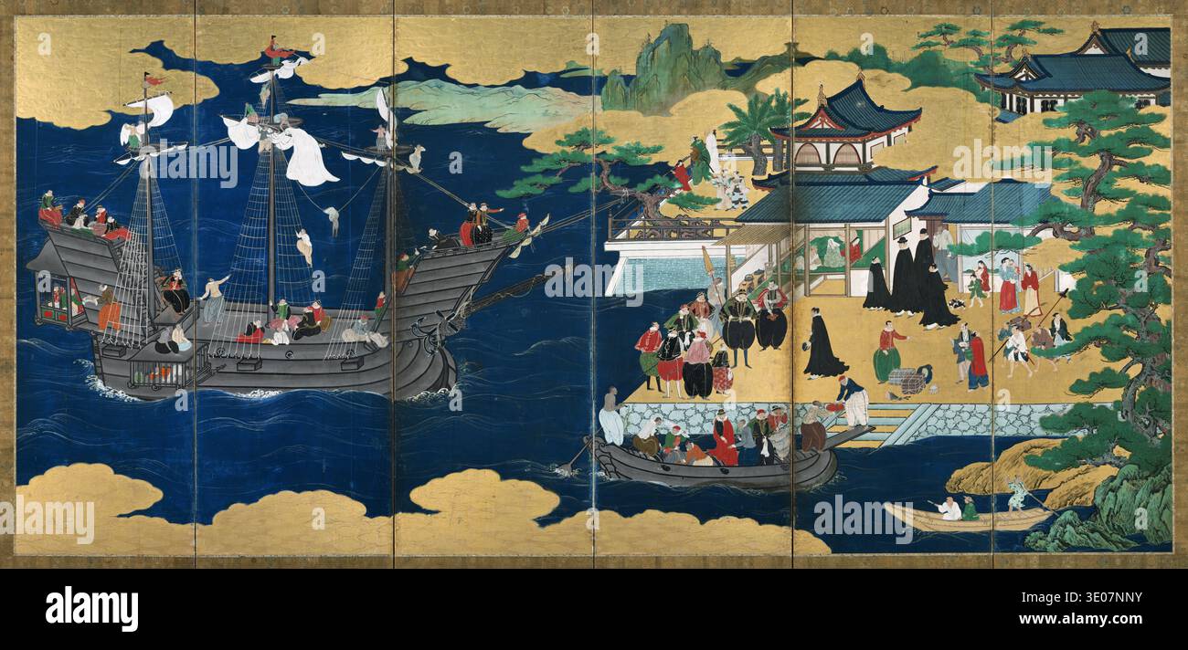 T omoba 舟の絵 Japanese sea painting hi-res stock photography and images - Alamy