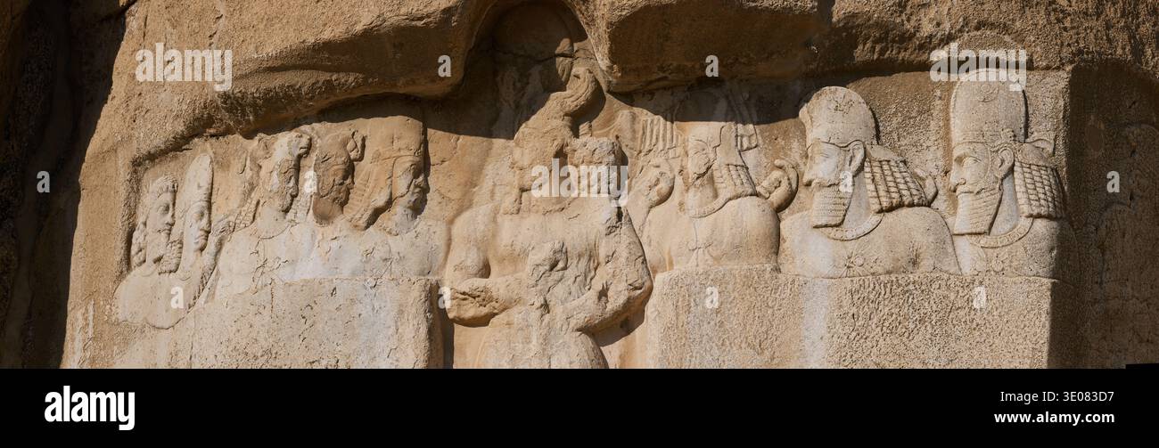 Naqsh-e Rostam necropolis of Persepolis in Fars Province with tomb of ...
