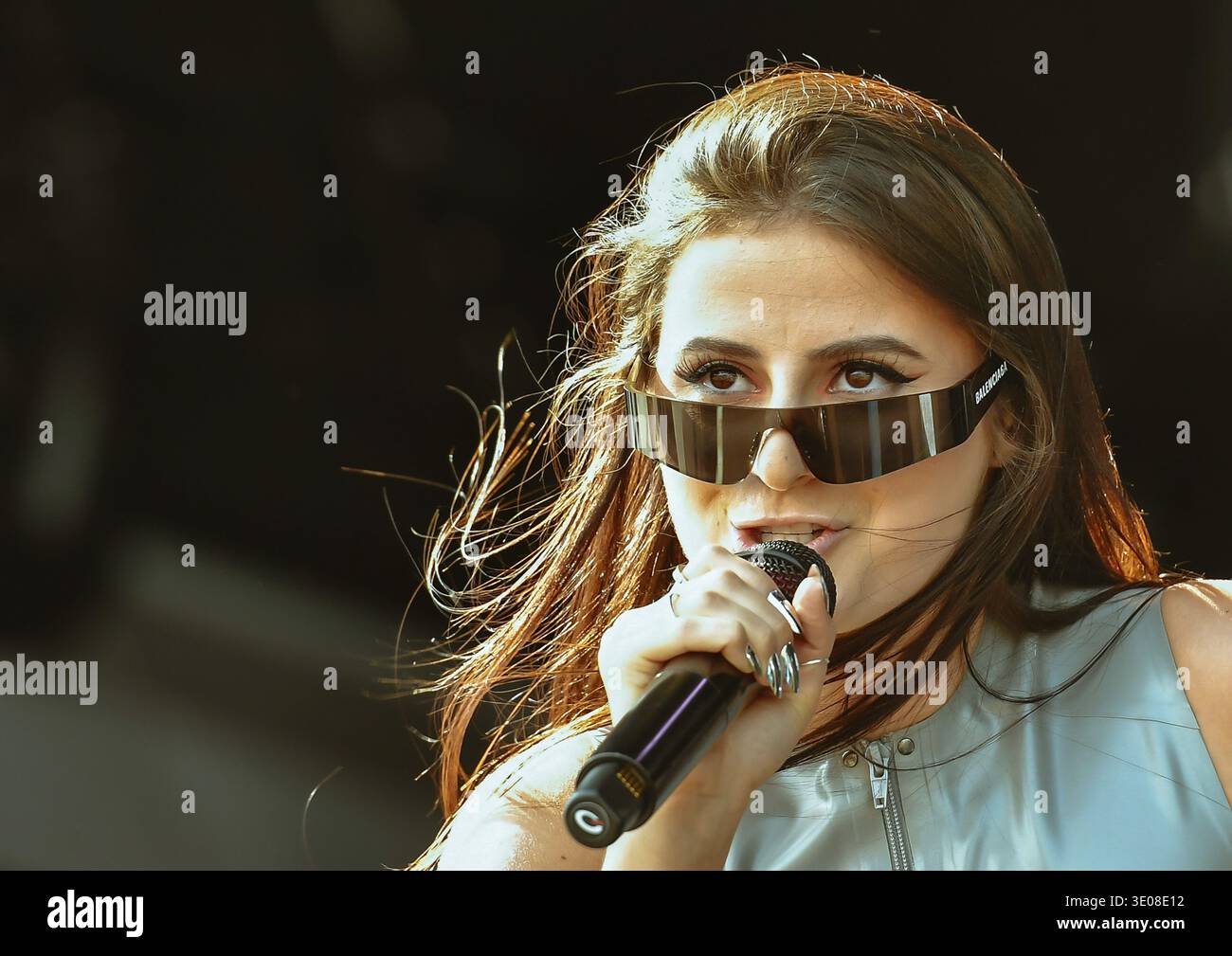 Singer Natalie Jane Is On Stage At The 2024 Lollapalooza Festival In 
