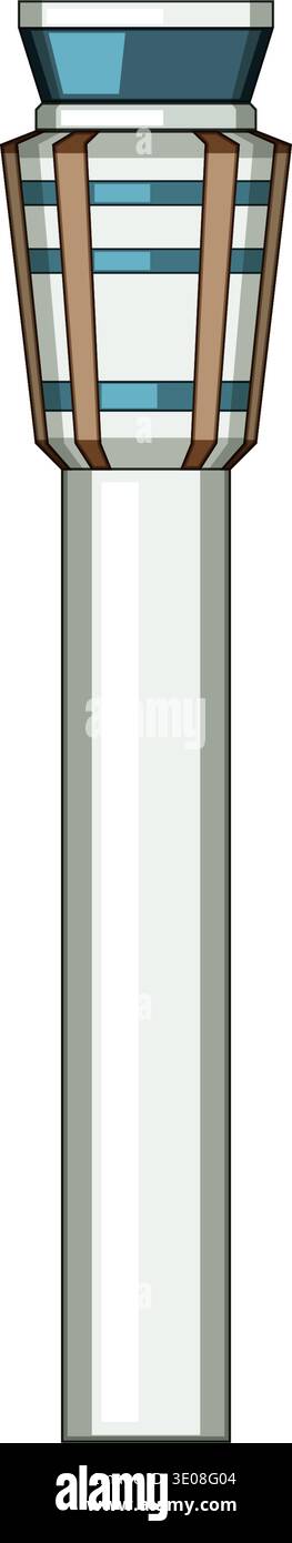 Airport control tower guiding air traffic operations Stock Vector