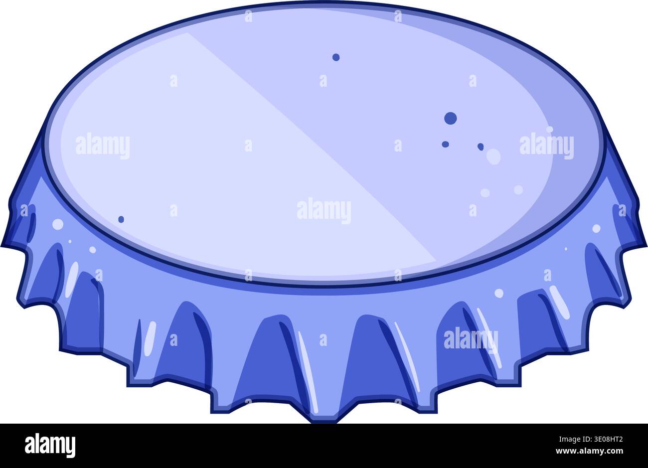 Bottle cap closing drink container illustration Stock Vector