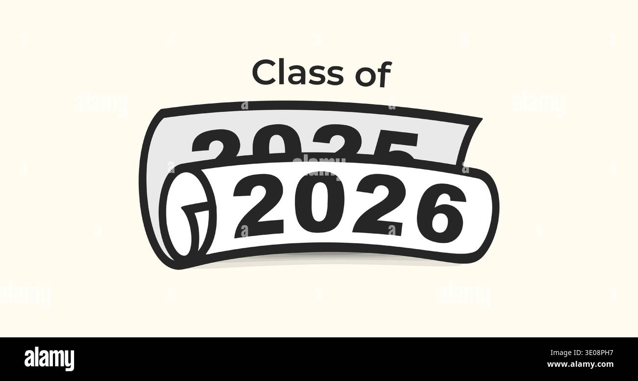 Off Class Vector Class Off 2026 Seniour Year Graduation Logo. Graduate Invitation Card ...