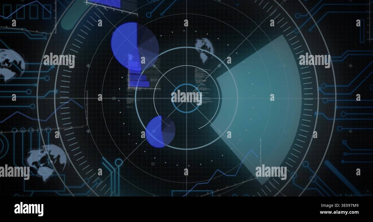 Scanning central radar overlay hi-res stock photography and images - Alamy
