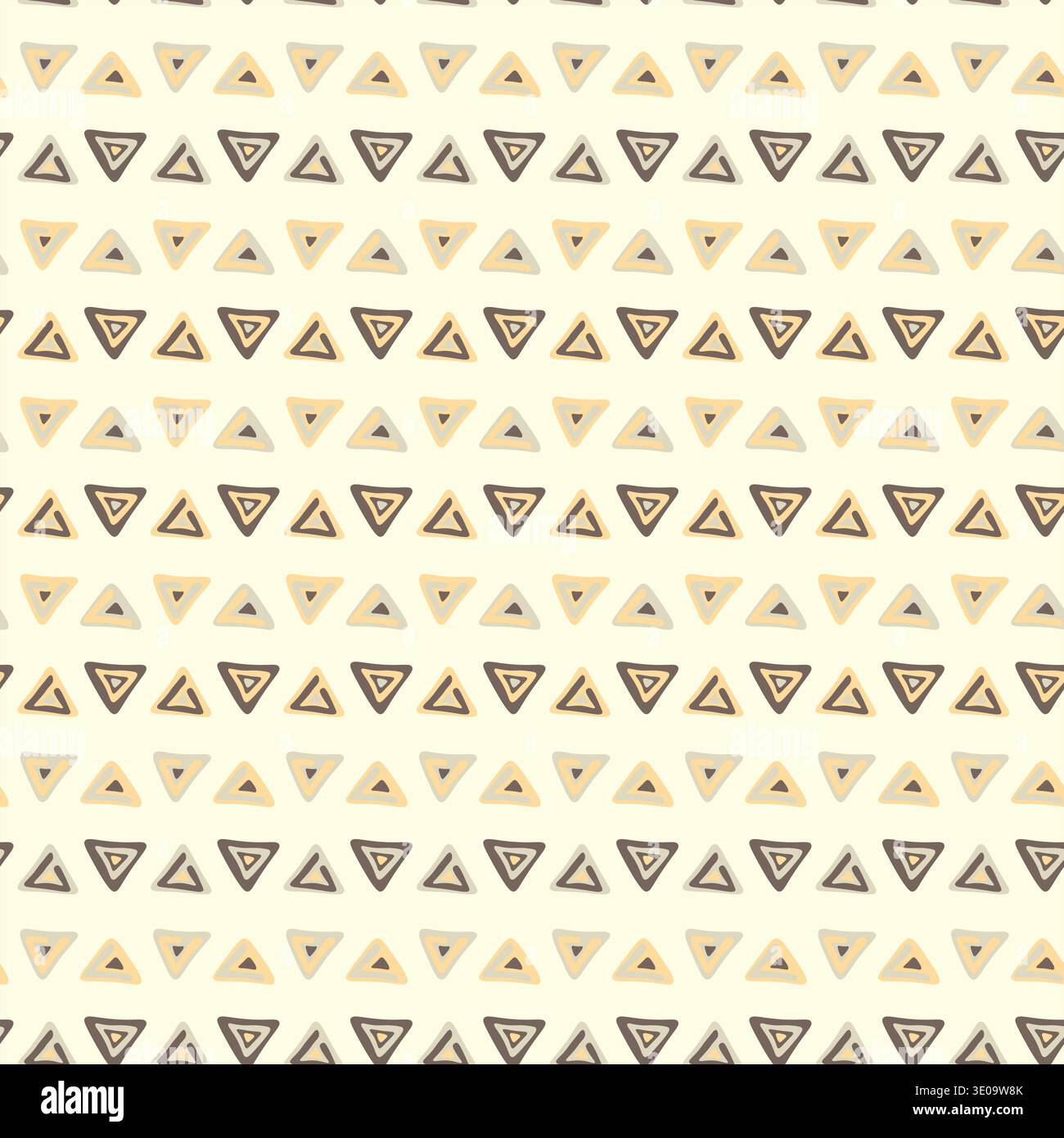 Seamless pattern with triangle decoranive art print. Polygonal rainbow mosaic background. Abstract vector illustration. Triangular graphic Simple Stock Vector