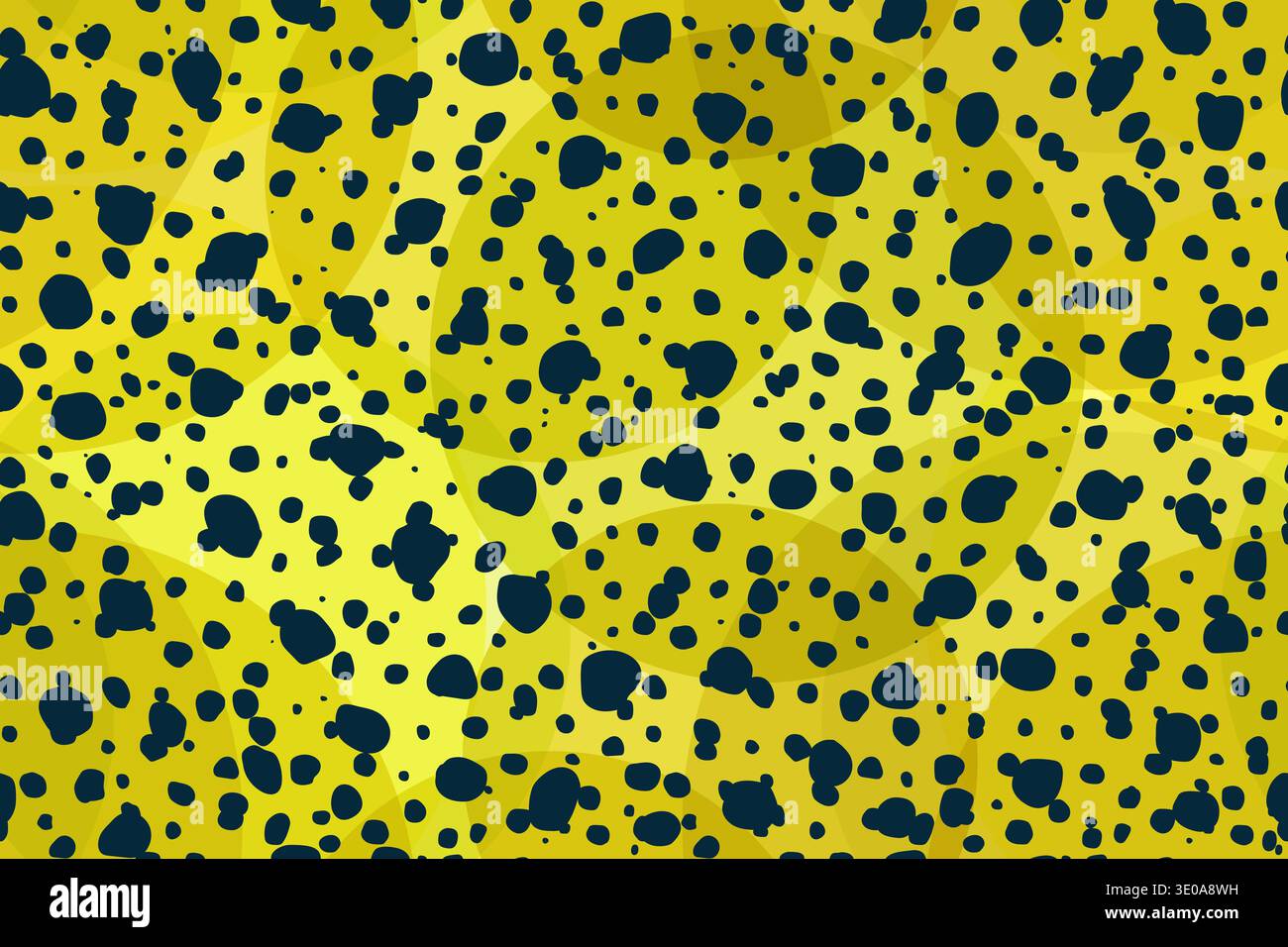 Classic cheetah-spot seamless pattern. Golden yellow base Stock Vector