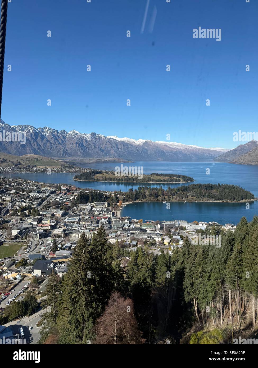 Sunny afternoon in Queenstown, New Zealand - Smartphone Captured Stock Image