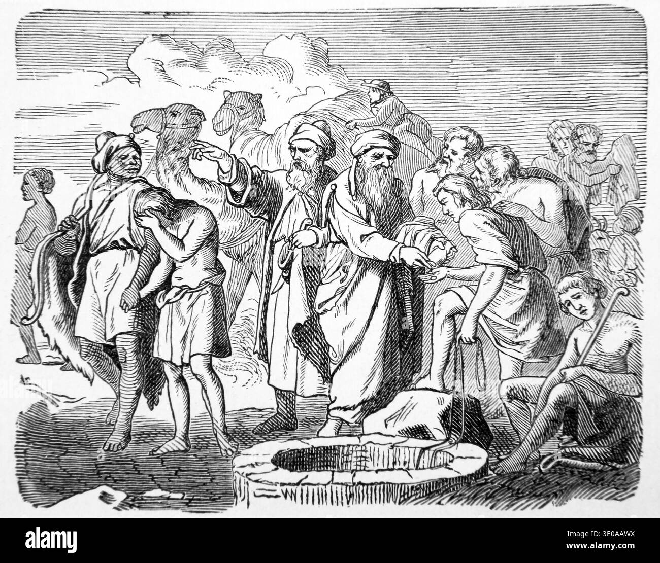 Illustration of Joseph Being Sold to the Ishmaelites by His Brothers ...