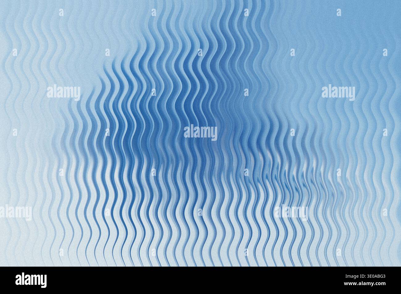 An abstract textured background showcasing a distinct vertical wavy pattern. The colors are cool shades of blue, ranging from light to deep indigo, gi Stock Photo