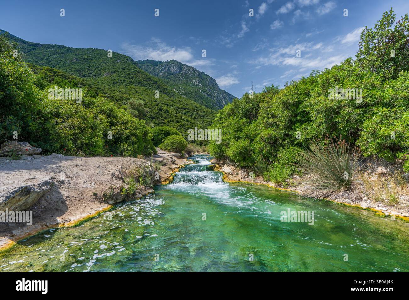 Thermopylae hot spring, Greece Stock Photo