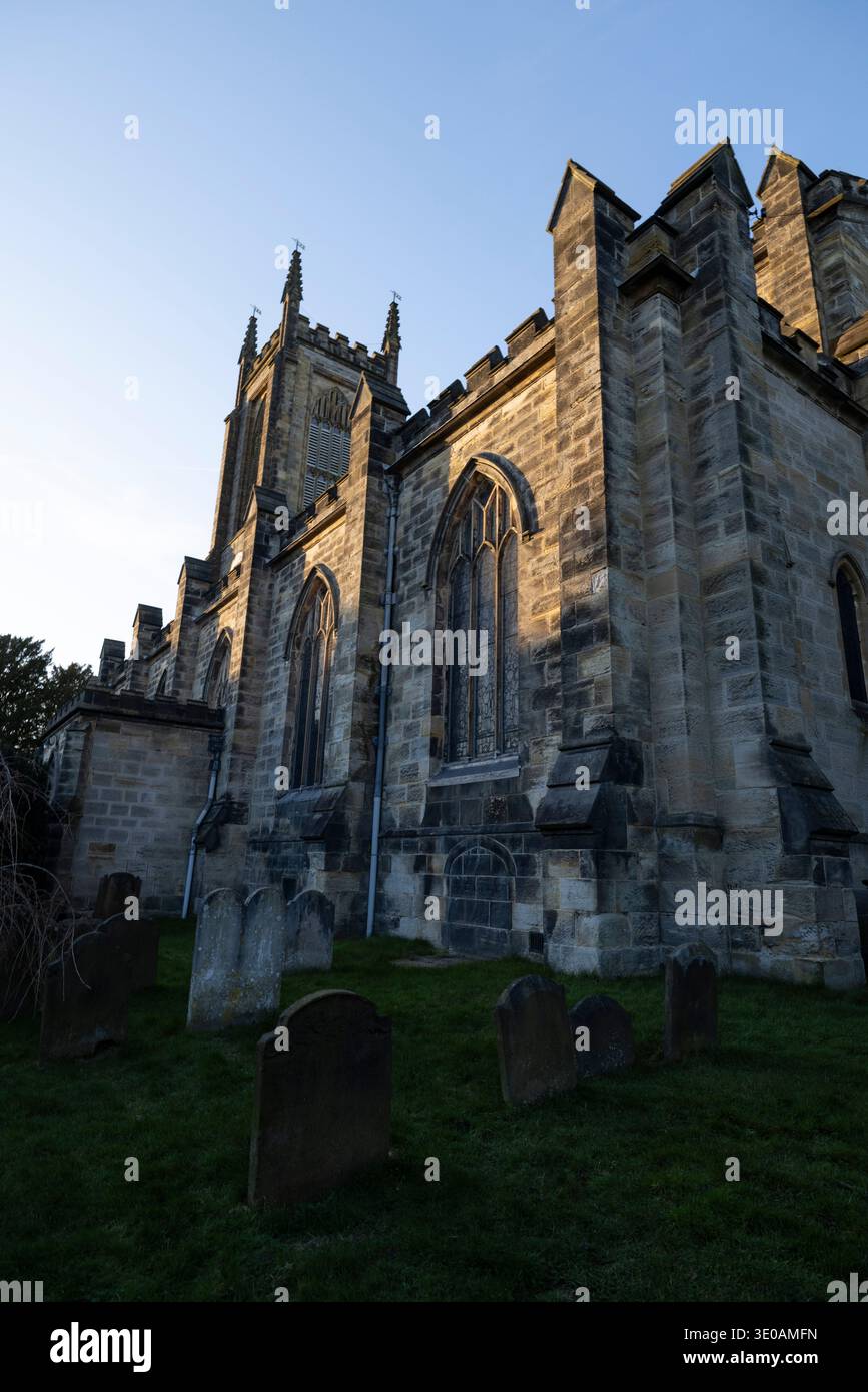 St Swithun's Church in East Grinstead, market town in West Sussex, England, near the East Sussex, Surrey, and Kent borders Stock Photo