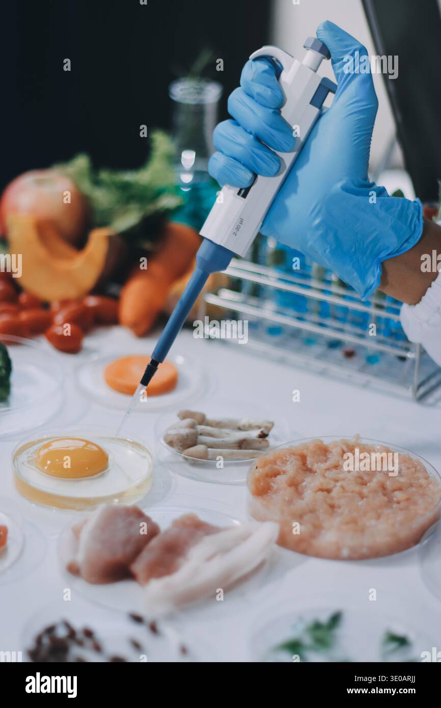 Food In Lab Chemical Laboratory of the Food supply . Food in laboratory, dna modify ...