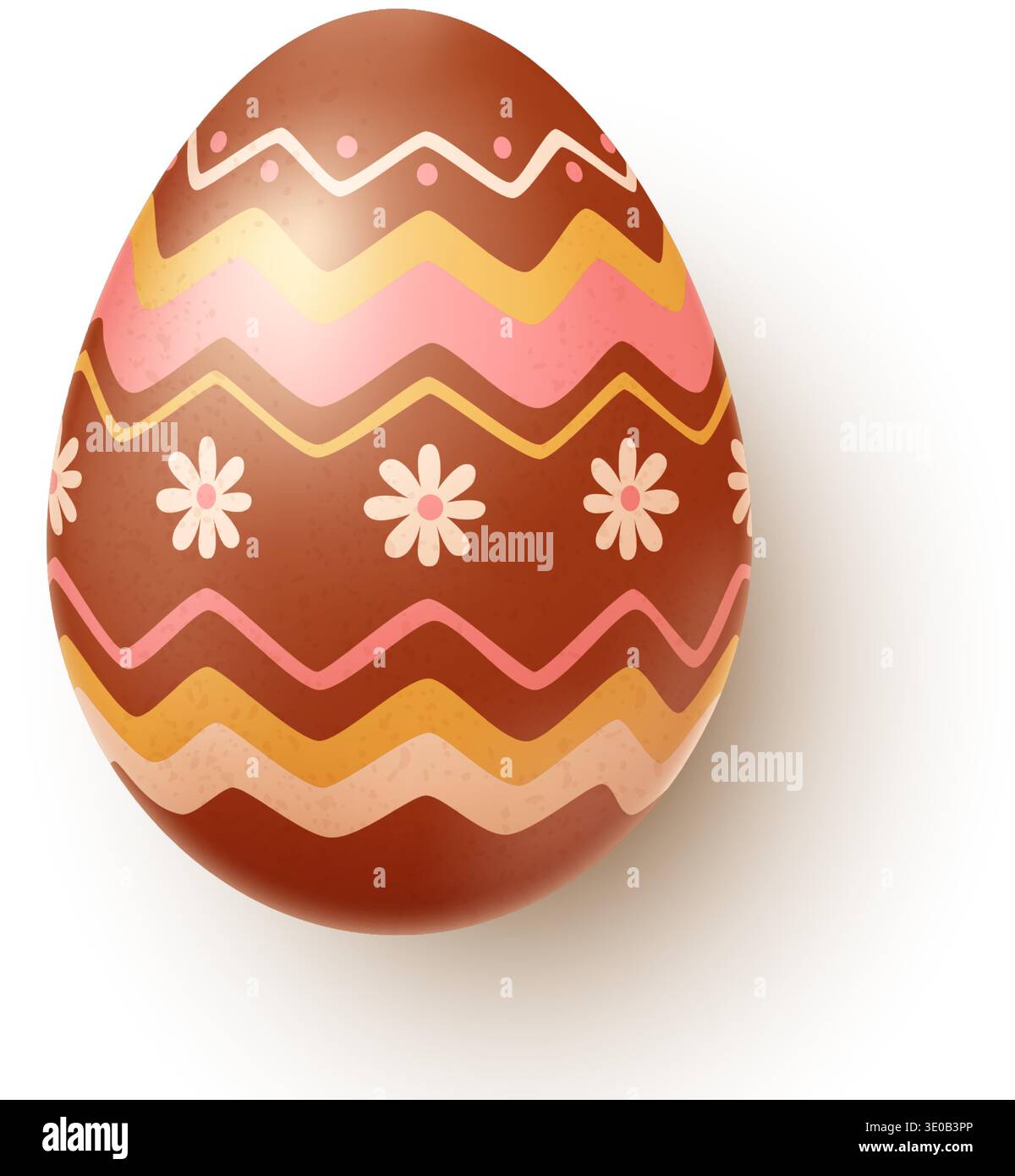 Easter egg realistic Stock Vector