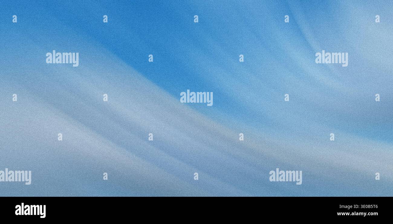 A serene blue sky with soft, flowing gradients creates an abstract and ...