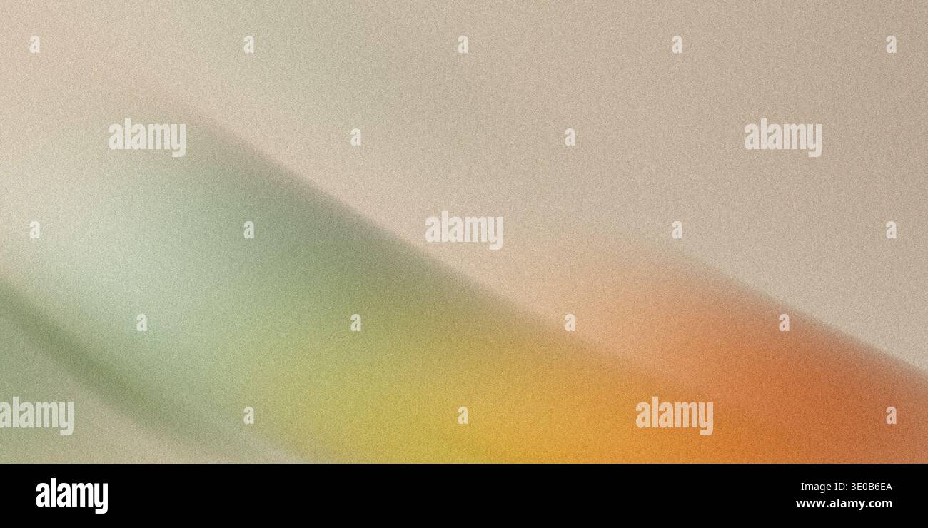 A grainy texture with a rainbow light creates an abstract background Stock Photo