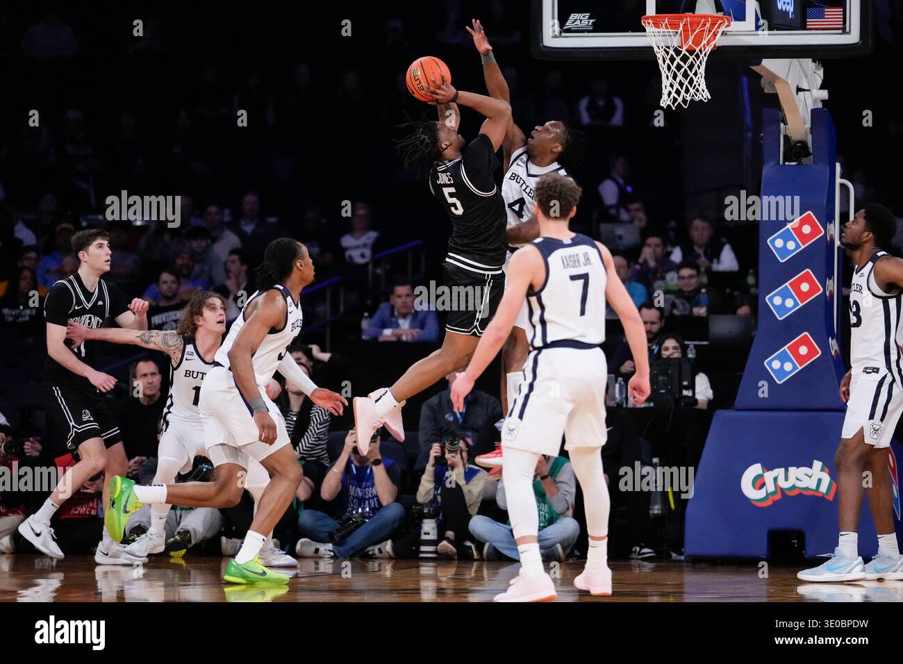 Butler forward Efeosa Oliogu-Elabor (4) blocks Providence forward ...