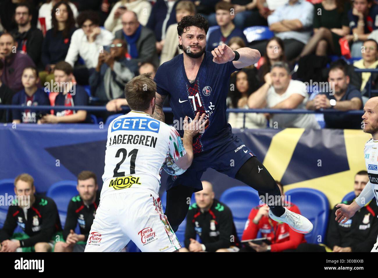 Elohim Prandi of Paris Saint-Germain Handball during EHF Champions ...