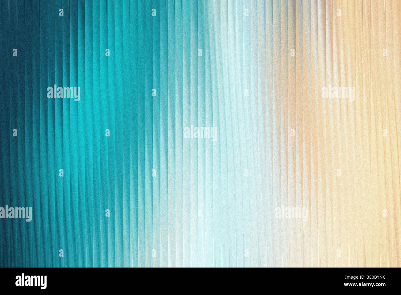 A textured abstract background features a gradient transitioning from deep teal on the left to a warm, sandy beige on the right, with vertical ribbed Stock Photo