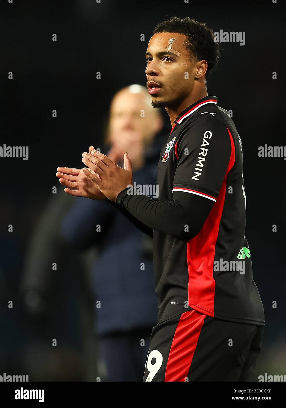 BIRMINGHAM ENGLAND MARCH 11 Cameron Archer Of Southampton FC Claps birmingham-england-march-11-cameron-archer-of-southampton-fc-claps