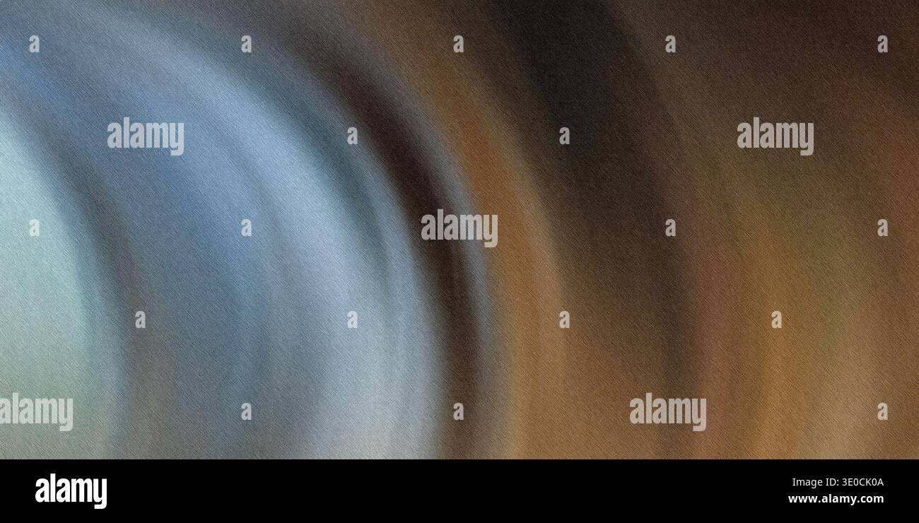 An abstract image featuring a blurred blend of cool blues transitioning into warm browns, creating a swirling, dynamic effect. Stock Photo