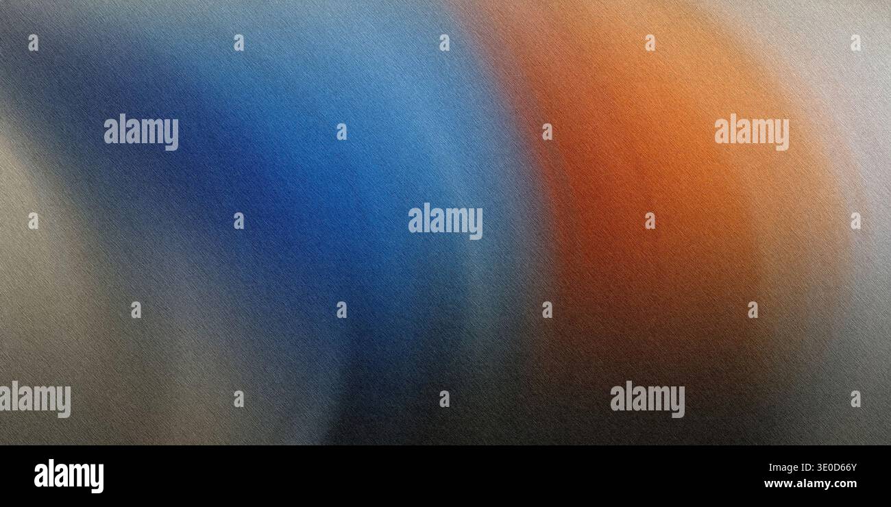 A digitally created abstract image featuring a blurred gradient of blue and orange tones. The colors blend seamlessly, creating a smooth, flowing effe Stock Photo