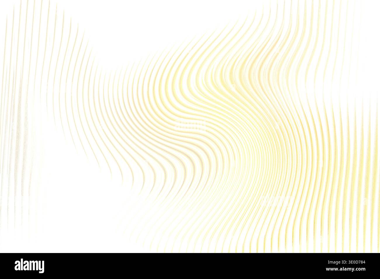 Abstract blurred background with soft yellow and white hues creating a gentle wave pattern effect Stock Photo