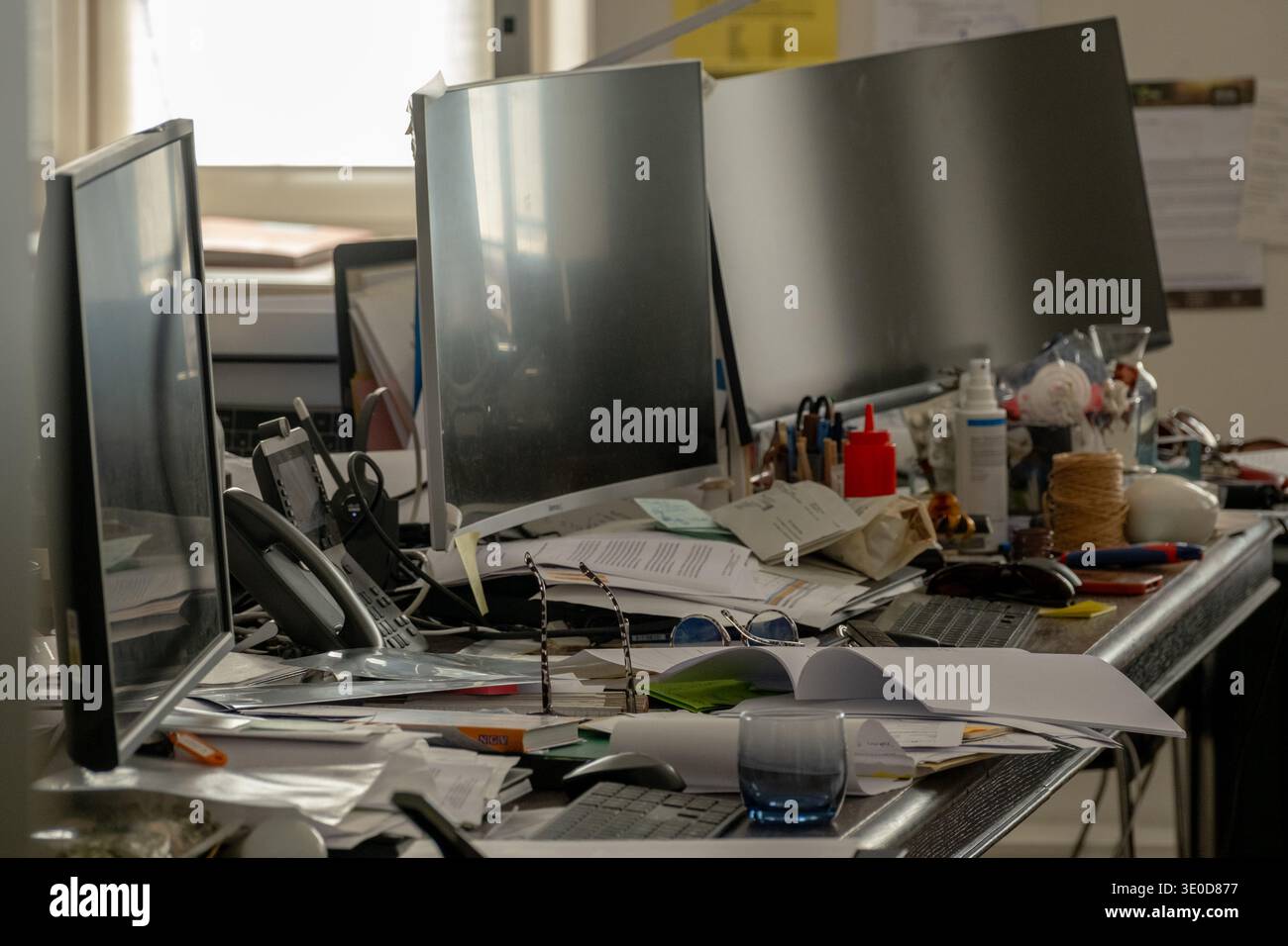 Messy Office Background