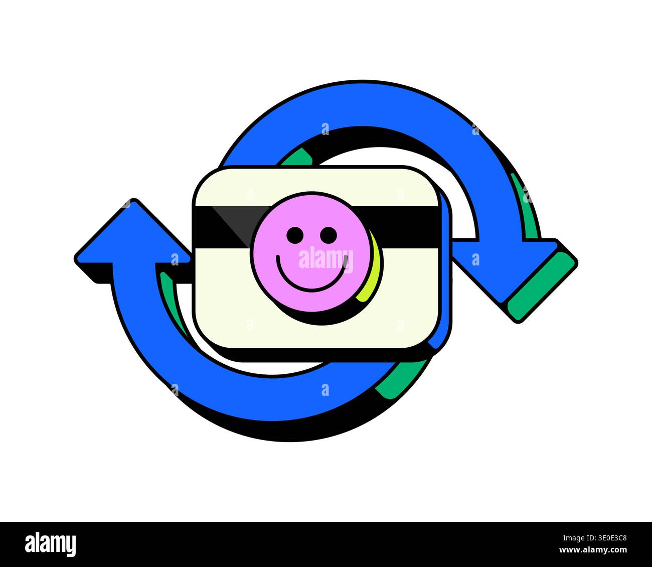 Recurring payment successful sync UI overlay alert illustration Stock Vector