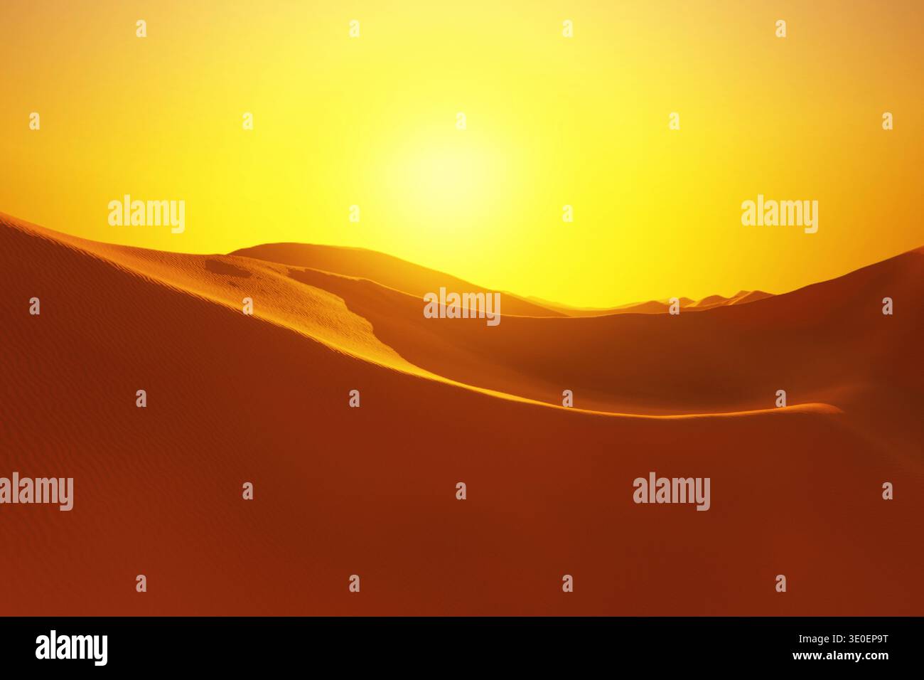 Majestic desert sunset rolling sand hi-res stock photography and images ...