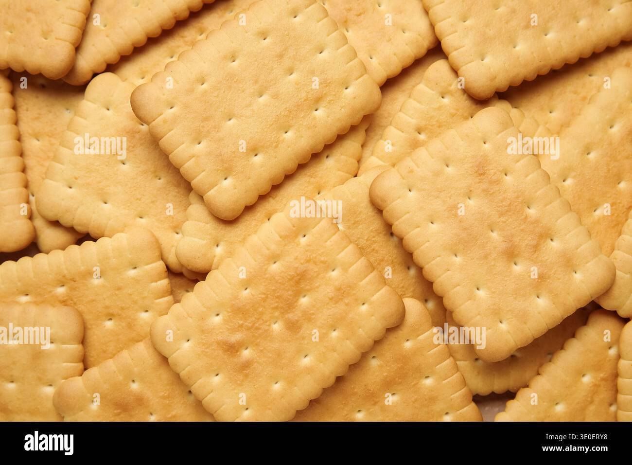 Tasty biscuits as background, closeup Stock Photo