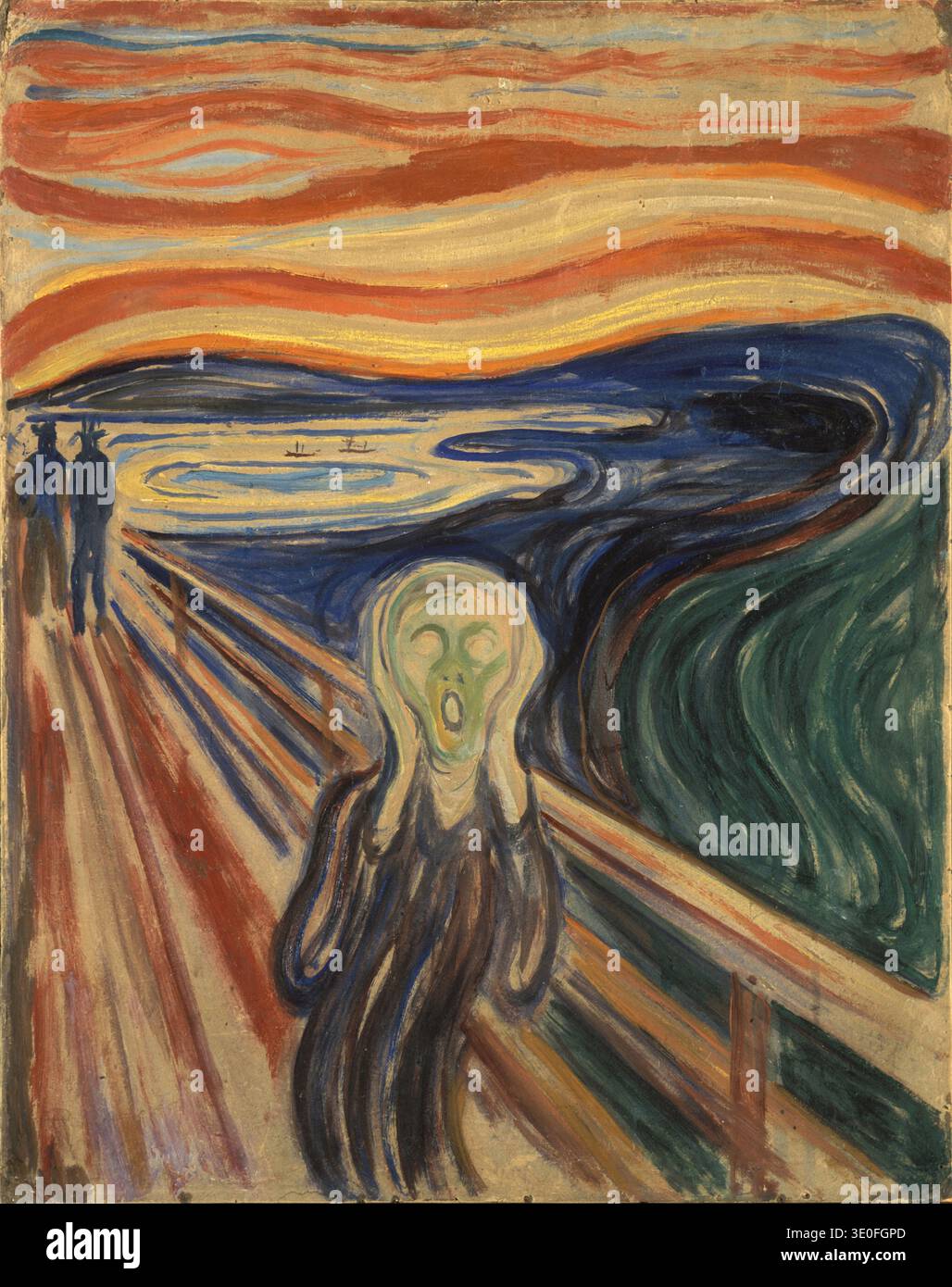 This iconic expressionist painting by Edvard Munch, titled 