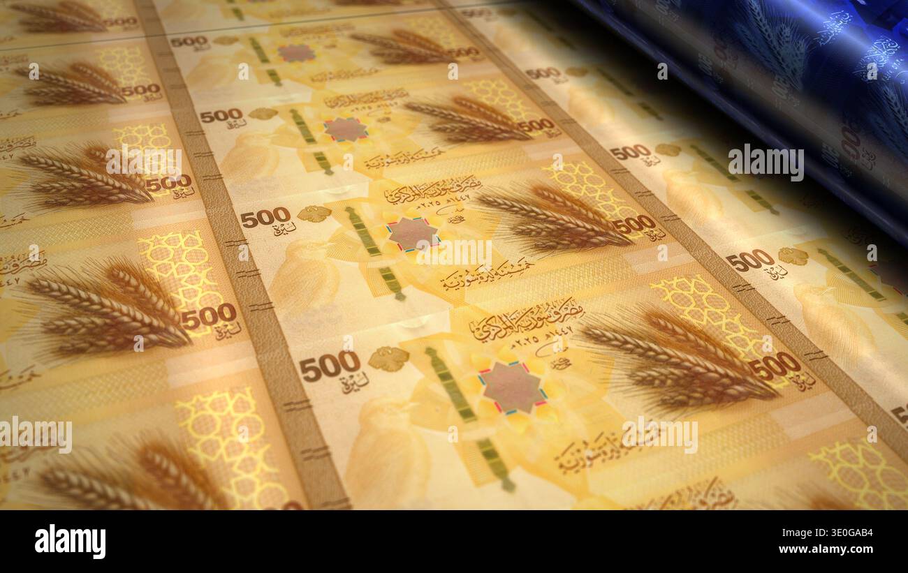 Syrian pound banknote 500 hi-res stock photography and images - Alamy